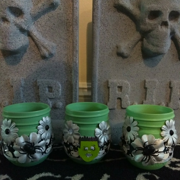 Handmade Other - Halloween Frankenstein Jar Set